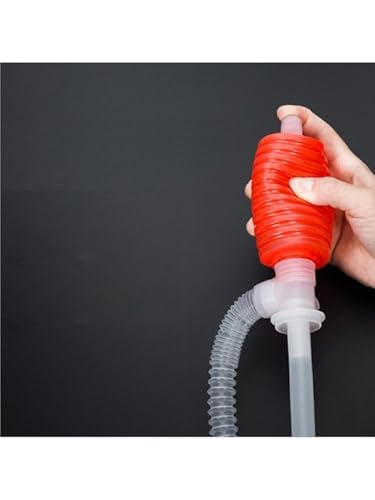 Pro Manual Liquid Transfer Pump - High Flow Hand Operated Siphoning Kit with Flexible Hose for Gas, Oil, Fuel, Water - Effortless Fluid Extraction for Cars, Trucks, Boats & Home Use