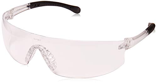Pyramex Provoq Safety Eyewear Blue Mirror Lens Black Temples - color: Clear