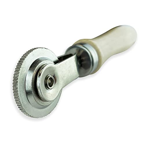 Rema Tip Top Auto Tire and Tube Patch Repair Stitcher Tool, Pushes Air Bubbles from Tire Patches During Flat Tire Repairs with 1-1/2 inch Corrugated Teeth Ball Bearing Wheel