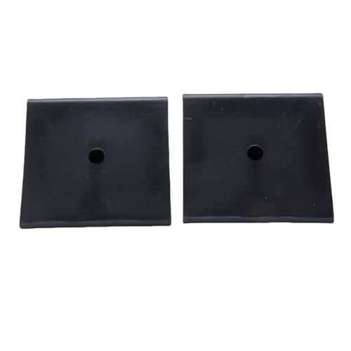 Sorandy Rubber Wheel Chocks, 2Pcs 5x3x2-1/2in Mini Wheel Stoppers for ATVs, Riding Lawnmowers and Gas Powered Scooters, Non Slip, Heavy Duty, Black