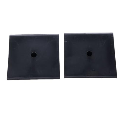Sorandy Rubber Wheel Chocks, 2Pcs 5x3x2-1/2in Mini Wheel Stoppers for ATVs, Riding Lawnmowers and Gas Powered Scooters, Non Slip, Heavy Duty, Black