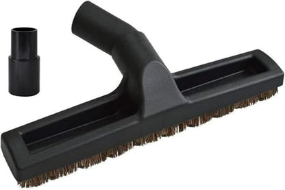 1 Floor Brush + 1 Adapter For Shop vac and Miele and Dyson Vacuum 12Inch | Universal Vacuum Floor Brush Attachments for 32 mm (1 1/4") and 35 mm (1 3/8") Tubes - 14Inch