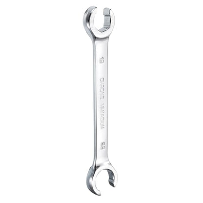 HARFINGTON Flare Nut Metric Wrench 19mm x 22mm CR-V Mirror Polished Chrome Plating Metric Wrench for DIY Hand-making Automotive Repairs and Household Maintenance - size: 19mm x 22mm