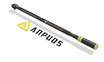 ANPUDS 1-Inch Click Torque Wrench, 200-1200 Ft-Lb/271-1626 Nm, Heavy Duty | ±3% Accuracy, 48-Tooth Quick Release, Cr-V Steel, Dual-Direction, for Mining Truck, Marine, Oil Field & Wind Turbine - size: 200-1200 ft-lb / 271-1626 Nm