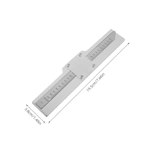 Accurate Metal Tire Tread Depth Gauge with Lens for Precise Tire Measurement Multi-Functional Tool for Cars Trucks and Brake Pad Depth Checking User-Friendly Design