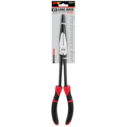 Performance Tool W30771 11-Inch Long Reach Long Nose Pliers - size: 11" Straight Long Handle Pliers