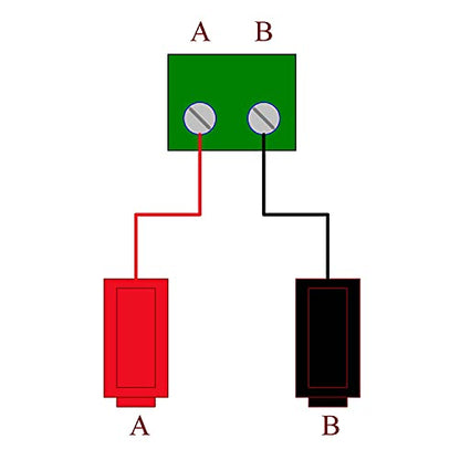 Banana Jack Breakout Board Module (1x2 Positions, DIN Rail Mount) - size: 1x2 Positions, style: DIN Rail Mount