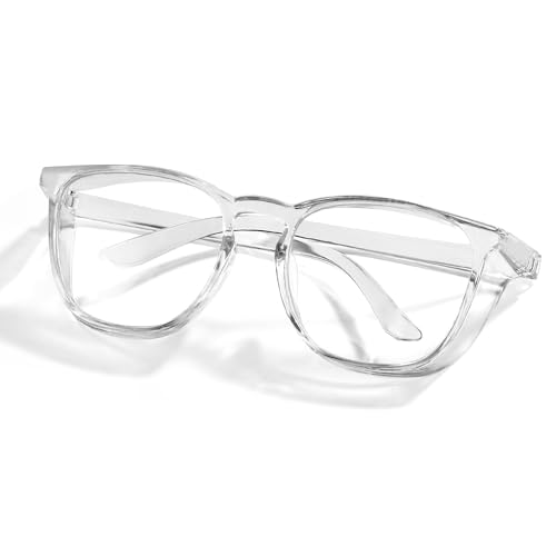 Safety Glasses Anti Fog Goggles Protective Eyewear Blue Light Blocking Anti Dust UV Protection Glasses For Men Women - color: Transparent