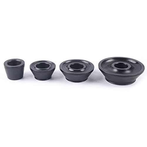 4PCS Universal Wheel Balancer Standard Taper Cones Kit Wheel Balancer Cone Set for 40mm Shaft,Steel Tire Balancer Adapter Cone Set for Car SUV Truck with Hub Bore 1.77"-5.39" Black (40mm) - size: 40mm