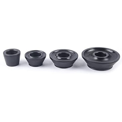 4PCS Universal Wheel Balancer Standard Taper Cones Kit Wheel Balancer Cone Set for 40mm Shaft,Steel Tire Balancer Adapter Cone Set for Car SUV Truck with Hub Bore 1.77"-5.39" Black (40mm) - size: 40mm
