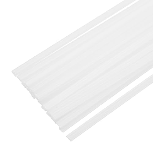 MECCANIXITY 30pcs 10 Inch Plastic Welding Rods PP Welding Strips Welder Rods for Car Bumper, Kayak Repair, Plastic Welder, White - color: White, size: 10 Inch