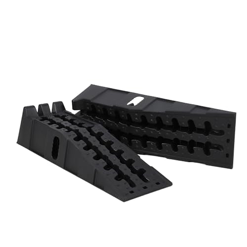 GarveeTech 2 Pack Heavy Duty Car Ramps for Oil Changes, 5 T (12,000 LB) Capacity, 6.7 in High Lift Vehicle Service Ramps, Non-Slip & Weather Resistant, for Home Garage Use - color: Black, size: 35.6" L x 12" W x 8.5" H