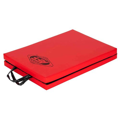 AFF Folding Mechanic Pad - 47" Length Heavy Duty Pad for Lying, Sitting or Kneeling - Chemical Resistant Vinyl Upholstery with Carrying Handle - Garage & Repair Shop Use
