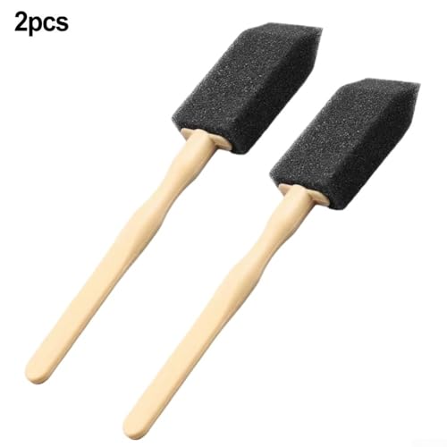 Car Air Vent Cleaning Brush Set Soft Sponge Detailing Tool for Dashboard AC Vents Dust Removal Black 14cm(2Pcs) - size: 2Pcs
