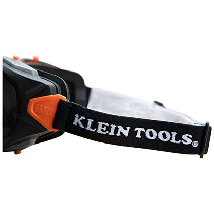 Klein Tools 60480 Safety Goggles, Tinted Gray Lens PPE Eye Protection, Anti-Fog, Scratch-Resistant, UV Protection, Adjustable Vents