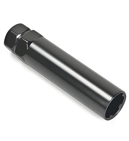 AUTOPTIM 6 Spline Lug Nuts Socket Key - 17mm Hex Socket for Small Diameter Lug Nuts (M12X1.5 M12x1.25 1/2" x20) 6 Point Tuner Key Tool 1pc - color: Black, size: 6 Spline, style: 1 Pcs