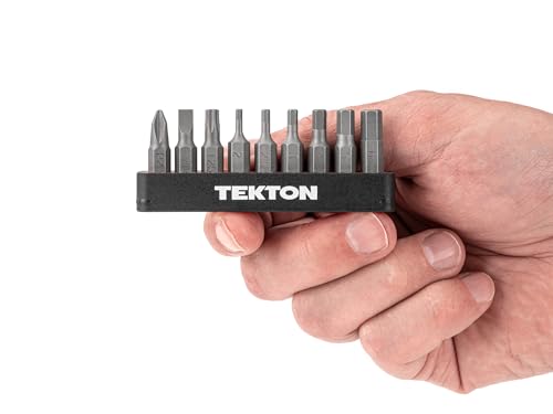 TEKTON 1/4 Inch Bicycle Bit Set with Rail, 9-Piece | DZZ93003