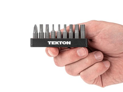 TEKTON 1/4 Inch Bicycle Bit Set with Rail, 9-Piece | DZZ93003