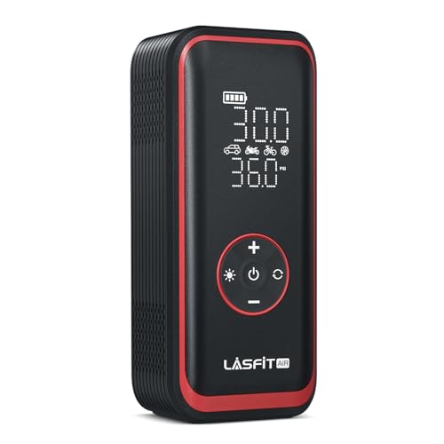 LASFIT TK1 Pro Tire Inflator Portable Air Compressor [5X Faster Inflation] 150PSI Tire Inflator 16000mAH Battery Operated Air Pump for Car Tires with Digital Pressure Gauge, Smart Auto Stop - style: TK1 Pro