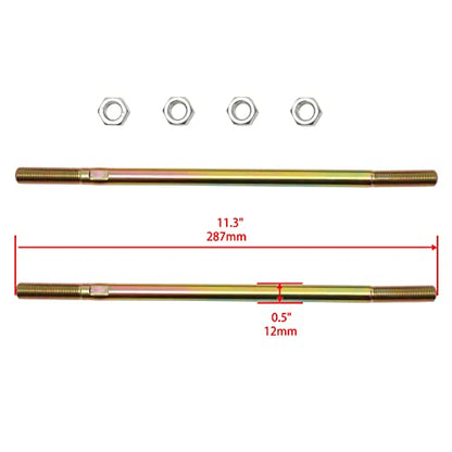 Tie Rod End Kit, Compatible With 2000-2012 Yamaha Big Bear 400, 2003-2006 Kodiak 400 / 450, 07-12 Grizzly 350 / 400 / 450, 04-06 Bruin 350, 06-10 Wolverine 350 / 450 Ball Joint Set ATV UTV Accessories | Fit for 03-06 Kodiak 400 / 450, 07-12 Grizzly 350 /
