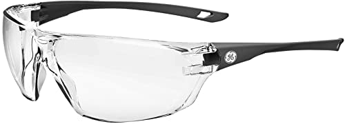 GE Safety Glasses, ANSI Z87.1, 03 Series, Anti-scratch Lens, 99.9% UV Protection, EN 166, 12 Pack - color: Gray