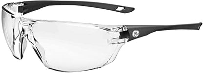GE Safety Glasses, ANSI Z87.1, 03 Series, Anti-scratch Lens, 99.9% UV Protection, EN 166, 12 Pack - color: Gray