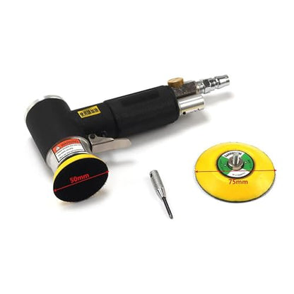 Polishing Machine, 2" 3" Mini Air Sander Kit Dual Action Orbital Polisher Polishing Machine for Car Polishing(SETB) - color: Setb