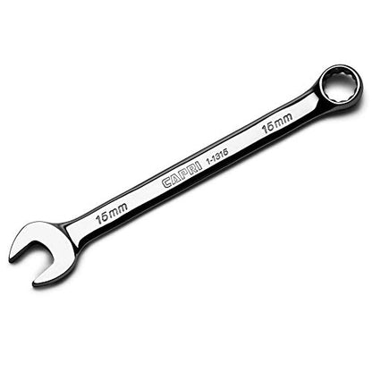 Capri Tools 15 mm Combination Wrench, 12 Point, Metric, Chrome (1-1315) - size: 15 mm