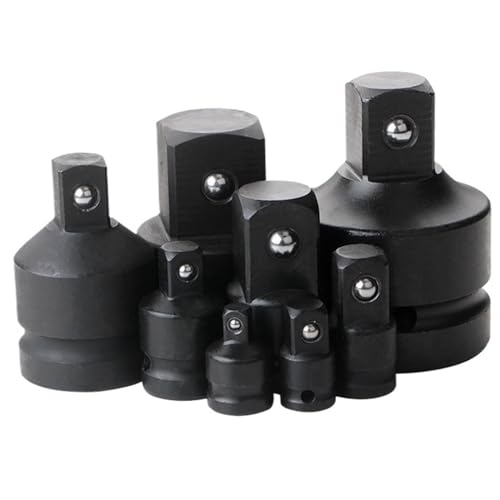 1/4"" 3/8"" 1/2"" 3/4"" 1"" Air Impact Socket Adapter Metric Pneumatic Adaptor Converter Joints Ratchet Impact Wrench (Size : 38 12) - size: 38 12