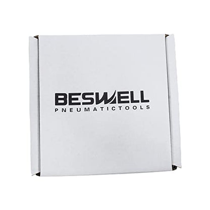BESWELL® BW-112BN 1/2-Inch Air Impact Wrench with 1180 Ft-Lbs Max Torque | FAST & POWERFUL: Twin hammer impact wrench delivers fast, high-torque power for auto repair, tire changes & body shop
