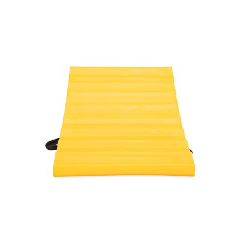 Camco Standard Wheel Chock w/Rope for Trailers - Heavy Duty RV Wheel Chock Constructed of Durable Plastic w/UV inhibitors - Features Rope Handle for Easy Removal - Use w/Tires Up to 26-in - 44472 - size: Standard w/ Rope