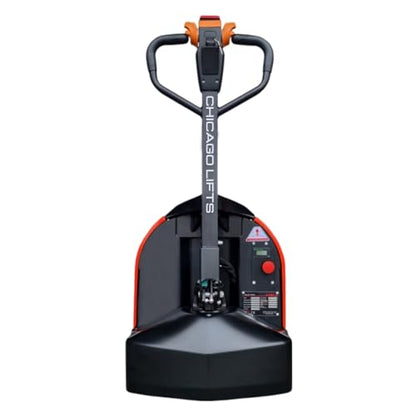 48" x27" Full Electric Pallet Jack 3300lbs Capacity Li-Ion Battery 24V/30AH