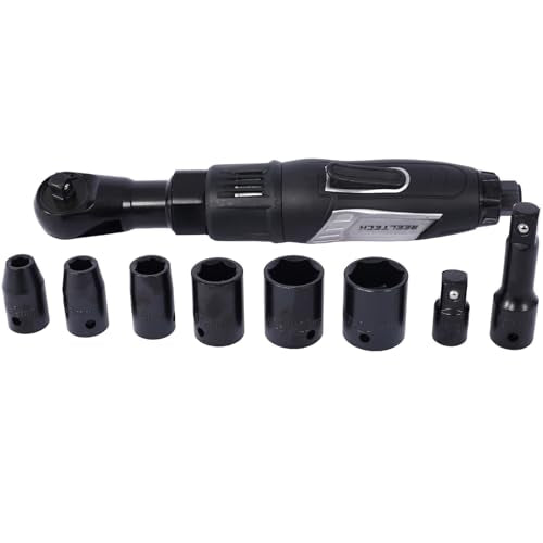 44 Piece Professional Air Tool Accessory Kit, Impact Wrench, Air Ratchet, Die Grinder, Blow Gun, Air Hammer, Dual Air Chuck, Tire Gauge, and Accessories