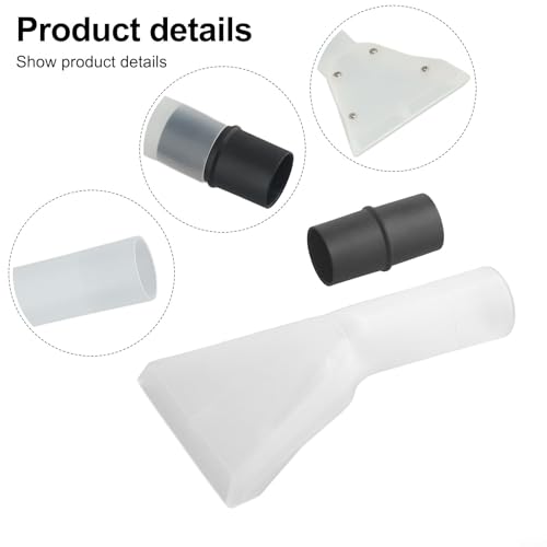 Clear Spray Removal Nozzle for Wet Dry Vacuums, Upholstery Tool 32-35mm Compatible with Portable Carpet Cleaners for Removing Stains from