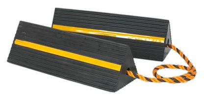 Sealey WC11 Heavy Duty Rubber Wheel Chock, 8Kg