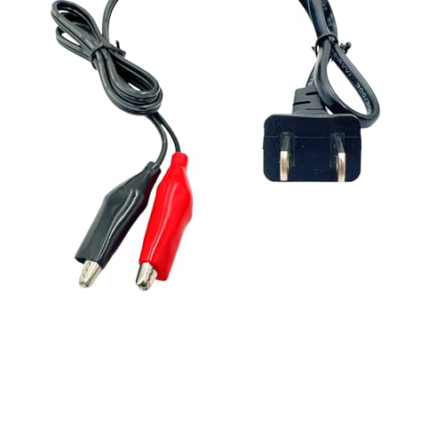 2PCS 12V 1300mA Sealed Lead Acid (SLA) Smart Battery Charger, Automatic Trickle Charger Maintainer with Short Circuit Protection Compatible with Car RV ATV Boat Motorcycle