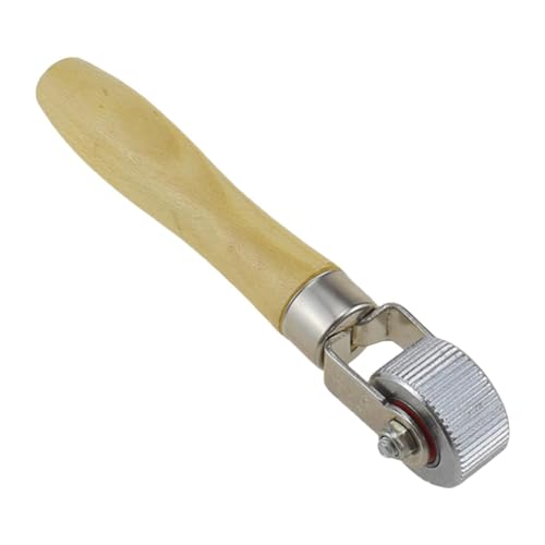 Tire Patch Roller Tire Maintenance Repair Compaction Roller Rolling Wheel Wooden Handle Metal Smooth Ball Bearing Suitable for Car, 2cm - size: 2cm