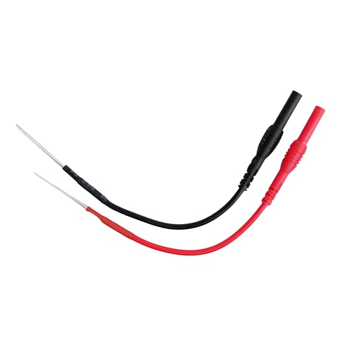 2Pcs Silicon Flexible Spoon Back Probes, Back Probe Kit Pins Automotive Compatible with 4mm Banana Plug Test Leads for Multimeter Voltage Testing Detect Automobile Electrical Circuit