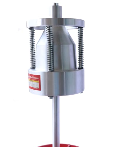 Portable Bubble Wheel Balancer Heavy Duty Tire Balancer with Bubble Level Balancing Wheels for Cars Trucks Red