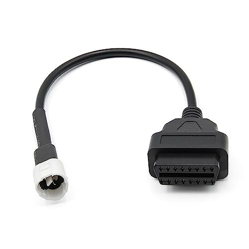 OBD2 OBDII Diagnostic Cable Adaptor 3 Pin to 16 Pin Compatible with Ya-ma ha Motorbike Motorcycle to OBD2 Kline - color: for Yamaha 3Pin