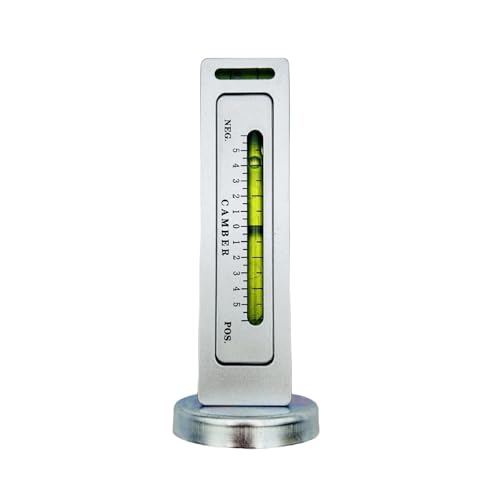 Four-Wheel Alignment Magnetic Level Instrument, Magnetic Camber Castor Gauge, Portable Wheel Alignment Camber Level Tool with Strong Magnet Base, Car Truck Tire Camber Caster Adjustment Bubble Level