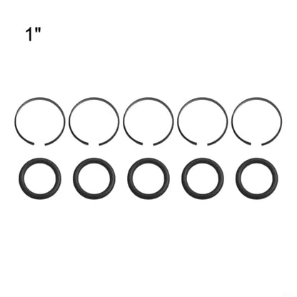 Pneumatic for IMPACT Wrench Socket Retainer Rings With O-Rings, Metal Construction For 3/8, 1/2, 3/4, 1 Inch Air Tools, 5 Sets Repair Kit For Automotive Garage(1 inch) - color: 1 inch