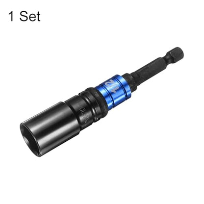 HARFINGTON Deep 6-Point Impact Socket 1/2" Drive 30mm Metric Socket 3" Length with 1/4" Hex Shank Adapter, CR-V Steel Socket Adapter Accessory Tool Set Kit for Hex Bolts Nuts - size: 30mm