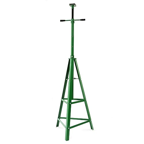 KUAFU 55.62"-79.48" Automotive Under Hoist Jack Stand 2 Ton High Lift | Transmission Mount Jack Stand for Repair Shops Garages Steel Powder Coated Green - size: Green