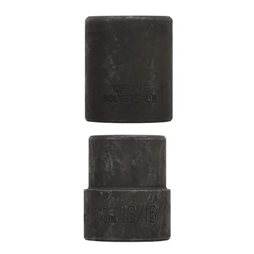 2 Piece Emergency Wheel Lug Nut Removal Set 19 26mm 2 Inch Drive Lug Nut Extractor Tool Kit with Reverse Thread Design for Hand and Tools Fit for Car Truck SUV Wheel Lock Removal