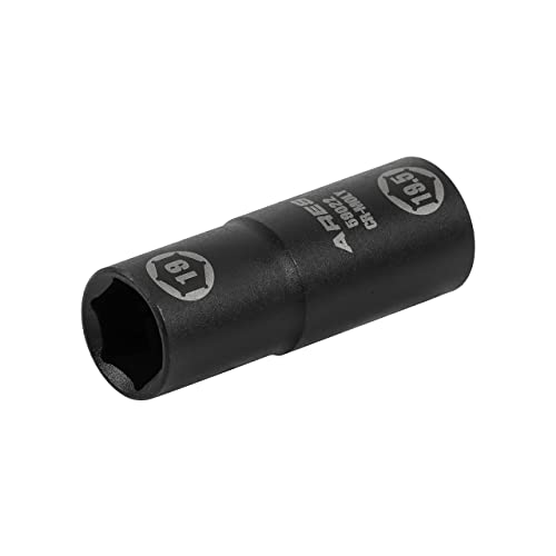 ARES 59022 19x19.5mm Half Size Lug Nut Flip Socket - 1/2-In Drive | Removes Warped, Damaged & Bloated Chrome Capped Lug Nuts - size: 19 x 19.5mm