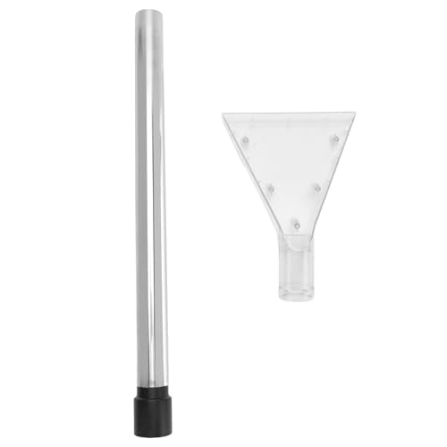 ZJchao Universal Shop Vacuum Extractor Attachment for Carpet Upholstery Car Detailing Turns Wet Vacs into an Extractor for 32mm 35mm Vacuums Clear Head Stainless Steel Tube