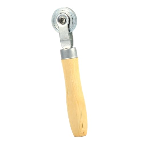 Compact Wooden Handle Repair Tube Stitch Puncture Patch Tire Roller Bearing Tool Kit for Tire Repair Work with Bearing Interior Design and Lightweight Features