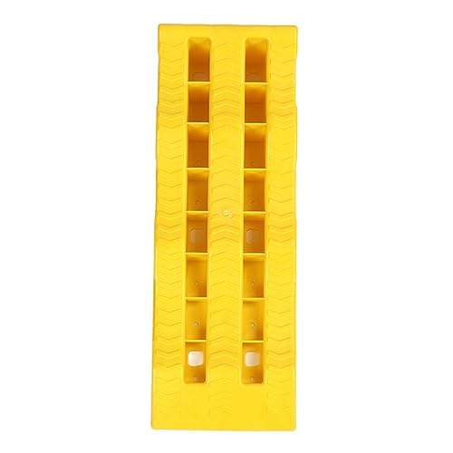 Fabater RV Leveling Ramps, Heavy Duty Molded Plastic Anti Slip Surfaces 3 Level Gradual Increments Vehicle Ramps, Car with 2 Pack for Trailer SUV RV Car on Uneven Ground