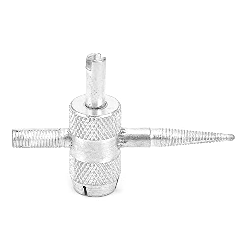 Tire Spoon Lever Iron Tool Set 45 Chrome Vanadium Steel Tire Changing Kit 4 in 1 with Ergonomic Handle Smooth Edge Valve Core Tool for DIY Motorcycle Bike ATV Repair